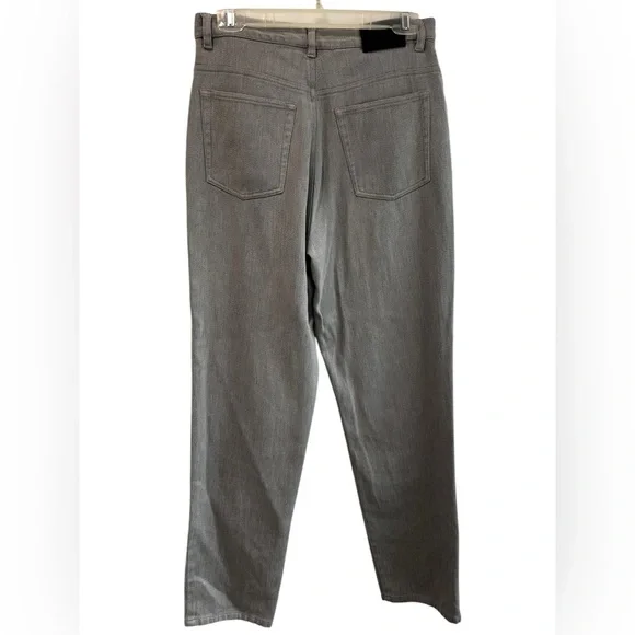 Lauren Ralph Lauren High Rise grey pants 100% Cotton,‎ Size 10, straight leg - Picture 4 of 7